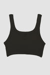 BASERANGE 25 Spring/Summer French organic cotton heart-shaped corset vest BAS-BRHE-RB-000-Black